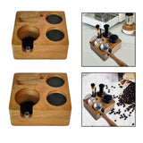 Maxbell Espresso Tamper Station Wooden Coffee Tamper Station Base for Restaurant Bar 51 or 54mm