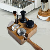 Maxbell Espresso Tamper Station Wooden Coffee Tamper Station Base for Restaurant Bar 51 or 54mm