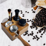 Maxbell Espresso Tamper Station Wooden Coffee Tamper Station Base for Restaurant Bar 51 or 54mm