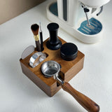 Maxbell Espresso Tamper Station Wooden Coffee Tamper Station Base for Restaurant Bar 51 or 54mm