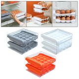 Maxbell Maxbell Refrigerator Egg Storage Box Pull Out Egg Tray for Cabinet Kitchen Organizer Gray