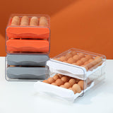 Maxbell Maxbell Refrigerator Egg Storage Box Pull Out Egg Tray for Cabinet Kitchen Organizer Gray