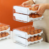 Maxbell Maxbell Refrigerator Egg Storage Box Pull Out Egg Tray for Cabinet Kitchen Organizer Gray
