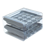 Maxbell Maxbell Refrigerator Egg Storage Box Pull Out Egg Tray for Cabinet Kitchen Organizer Gray