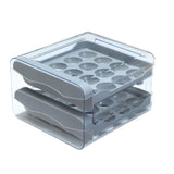 Maxbell Maxbell Refrigerator Egg Storage Box Pull Out Egg Tray for Cabinet Kitchen Organizer Gray