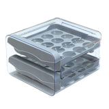 Maxbell Maxbell Refrigerator Egg Storage Box Pull Out Egg Tray for Cabinet Kitchen Organizer Gray