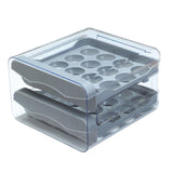 Maxbell Maxbell Refrigerator Egg Storage Box Pull Out Egg Tray for Cabinet Kitchen Organizer Gray