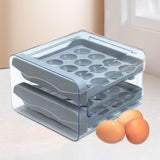 Maxbell Maxbell Refrigerator Egg Storage Box Pull Out Egg Tray for Cabinet Kitchen Organizer Gray