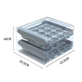 Maxbell Maxbell Refrigerator Egg Storage Box Pull Out Egg Tray for Cabinet Kitchen Organizer Gray