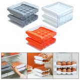 Maxbell Maxbell Refrigerator Egg Storage Box Pull Out Egg Tray for Cabinet Kitchen Organizer Gray