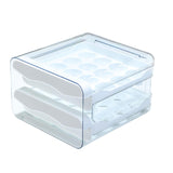 Maxbell Maxbell Refrigerator Egg Storage Box Pull Out Egg Tray for Cabinet Kitchen Organizer White