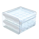 Maxbell Maxbell Refrigerator Egg Storage Box Pull Out Egg Tray for Cabinet Kitchen Organizer White
