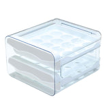 Maxbell Maxbell Refrigerator Egg Storage Box Pull Out Egg Tray for Cabinet Kitchen Organizer White