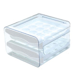 Maxbell Maxbell Refrigerator Egg Storage Box Pull Out Egg Tray for Cabinet Kitchen Organizer White