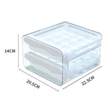 Maxbell Maxbell Refrigerator Egg Storage Box Pull Out Egg Tray for Cabinet Kitchen Organizer White
