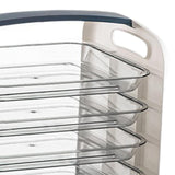 Maxbell Maxbell Vegetables Preparation Plate Hot Pot Dish Shelf for Party Kitchen Restaurant Black