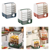 Maxbell Maxbell Vegetables Preparation Plate Hot Pot Dish Shelf for Party Kitchen Restaurant Black