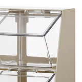 Maxbell Cosmetic Storage Box Transparent Coffee Pod Holder for Bedroom Office Pantry White