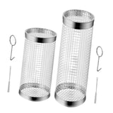 Maxbell Maxbell 2 Pieces Barbecue Cooking Grill Baskets Grill Grate for Peanut Beans Outdoor