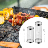 Maxbell Maxbell 2 Pieces Barbecue Cooking Grill Baskets Grill Grate for Peanut Beans Outdoor