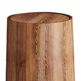 Maxbell Maxbell Trash Bin Imitation Wood Grain with Swing Lid Trash Can for Home Dorm Office S