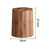 Maxbell Maxbell Trash Bin Imitation Wood Grain with Swing Lid Trash Can for Home Dorm Office S