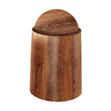 Maxbell Maxbell Trash Bin Imitation Wood Grain with Swing Lid Trash Can for Home Dorm Office S