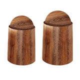 Maxbell Maxbell Trash Bin Imitation Wood Grain with Swing Lid Trash Can for Home Dorm Office S