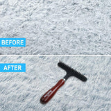 Maxbell Maxbell Carpet Rake Quick Recovery Softness Handheld Carpet Comb Carpet Groomer Rake