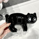 Maxbell Maxbell Soap Dish Ceramic Cartoon Self Draining Soap Holder for Shower Counter Decor