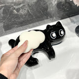 Maxbell Maxbell Soap Dish Ceramic Cartoon Self Draining Soap Holder for Shower Counter Decor