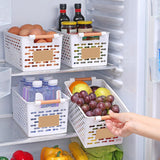 Maxbell Maxbell Desktop Storage Basket with Handles Storage Bin for Tabletop Dresser Shelves White