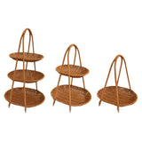 Maxbell Maxbell Fruit Basket Fruit Rack Decor Bread Food Storage for Kitchen Holiday Desktop 1 Tier