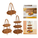 Maxbell Maxbell Fruit Basket Fruit Rack Decor Bread Food Storage for Kitchen Holiday Desktop 1 Tier