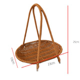 Maxbell Maxbell Fruit Basket Fruit Rack Decor Bread Food Storage for Kitchen Holiday Desktop 1 Tier