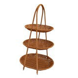 Maxbell Maxbell Fruit Basket Fruit Rack Decor Bread Food Storage for Kitchen Holiday Desktop 3 Tier