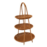 Maxbell Maxbell Fruit Basket Fruit Rack Decor Bread Food Storage for Kitchen Holiday Desktop 3 Tier