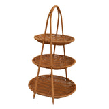Maxbell Maxbell Fruit Basket Fruit Rack Decor Bread Food Storage for Kitchen Holiday Desktop 3 Tier