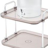 Maxbell Maxbell Beverage Dispenser with Spigot with Storage Rack for Party Household Kitchen 3.5L white