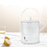 Maxbell Maxbell Beverage Dispenser with Spigot with Storage Rack for Party Household Kitchen 3.5L white
