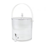 Maxbell Maxbell Beverage Dispenser with Spigot with Storage Rack for Party Household Kitchen 3.5L white