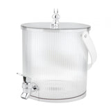 Maxbell Maxbell Beverage Dispenser with Spigot with Storage Rack for Party Household Kitchen 3.5L white
