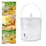 Maxbell Maxbell Beverage Dispenser with Spigot with Storage Rack for Party Household Kitchen 3.5L white