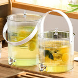 Maxbell Maxbell Beverage Dispenser with Spigot with Storage Rack for Party Household Kitchen 3.5L white