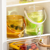 Maxbell Maxbell Beverage Dispenser with Spigot with Storage Rack for Party Household Kitchen 3.5L white