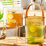 Maxbell Maxbell Beverage Dispenser with Spigot with Storage Rack for Party Household Kitchen 3.5L white