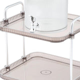 Maxbell Maxbell Beverage Dispenser with Spigot with Storage Rack for Party Household Kitchen 5L white