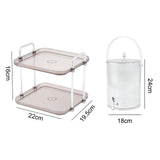 Maxbell Maxbell Beverage Dispenser with Spigot with Storage Rack for Party Household Kitchen 5L white