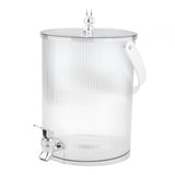 Maxbell Maxbell Beverage Dispenser with Spigot with Storage Rack for Party Household Kitchen 5L white