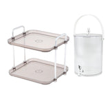 Maxbell Maxbell Beverage Dispenser with Spigot with Storage Rack for Party Household Kitchen 5L white
